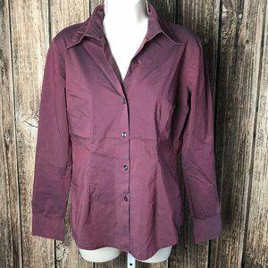 New York & Company Collared Button Down Blouse ~ S